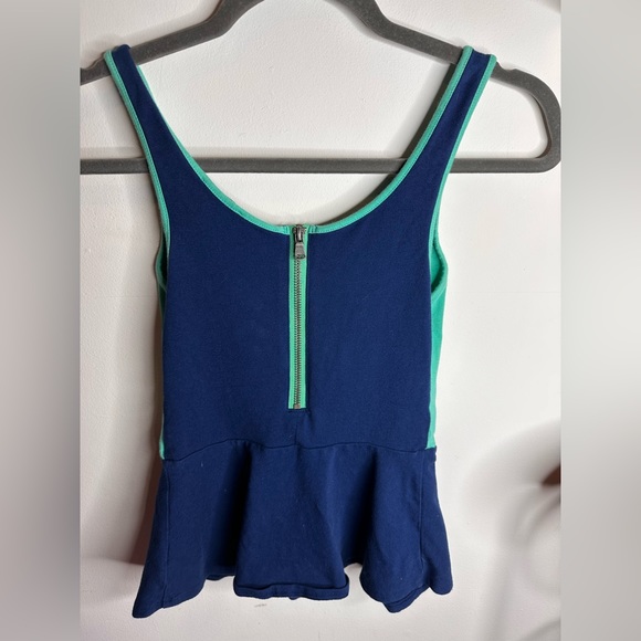 Express Color-block Peplum Tank - Picture 3 of 6